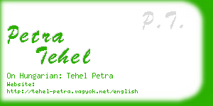 petra tehel business card